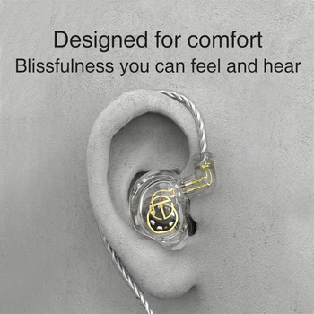 TRN ST2 HIFI Kõrvaklapid 1BA+1DD hübriidtehnoloogia Bass Earbuds In Ear Monitor Kõrvaklapid Sport Müra Tühistamises Peakomplekt