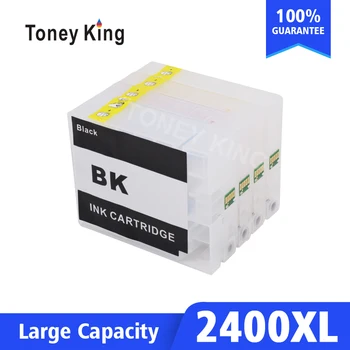 Toney Kuningas Korduvtäidetavaid Cartridge For Canon PGI 2400 Ink Cartridge Jaoks MAXIFY IB4040 iB4140 MB5040 MB5140 MB5340 MB5440 Printer