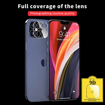 9D Kaamera Objektiiv Karastatud Klaas iPhone 12 Pro Max 12 Mini Sreen Protector kaitseklaas iPhone 12 pro 12 pro max Film