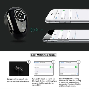 1Set Mini Nähtamatu Lud Traadita Müra Tühistamises Kõrvaklapid, Bluetooth Kõrvaklappide Handsfree Stereo-Peakomplekti Sõidu Sport Vaba aeg