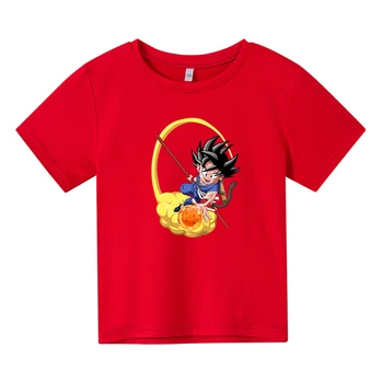 Uus Anime Goku T-särk Lapsed Mood Poiss, Tüdruk Lapse Tee Särk Naljakas O-Kaeluse Sviitrid Armas 4-14 Aastat Vana Laste Riided