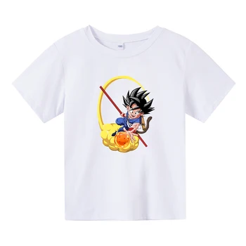 Uus Anime Goku T-särk Lapsed Mood Poiss, Tüdruk Lapse Tee Särk Naljakas O-Kaeluse Sviitrid Armas 4-14 Aastat Vana Laste Riided