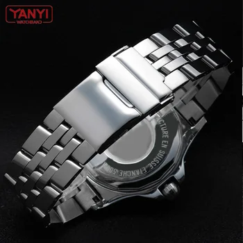 316L roostevabast terasest watchband 22mm 24mm solid metal bänd, breitling Kella rihm mens watch käevõru A49350 AB042011