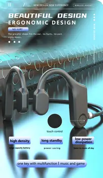 SK3 Uus Kõrvaklappide Koos Luu Juhtivus Kõrvaklapid Touch Bluetooth Kõrvaklapid Juhtmeta Peakomplekti TWS Sport Veekindel Earbuds