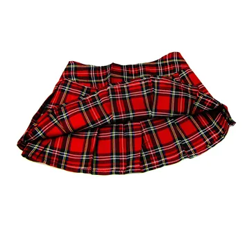 Naiste Sexy Lady Ruuduline Seelik Koolitüdruk Sleepwear Mini Lühike Seelik Öö Super Mini Plisseeritud Suurus M, XL