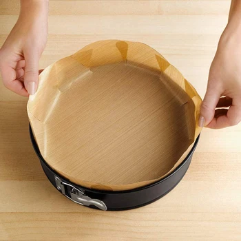 Koogi Küpsetamine Tööriistad Lihtne Kasutada Hallituse Kook Mati Kook Tina Liner Non-stick For Baking Pan Leht 6 Tolline 8Inch Khaki Ring Kook Matid