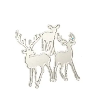 Jõulud Deer Metalli Lõikamine Sureb Šabloon Scrapbooking Kaardi Reljeef Käsitöö M89A