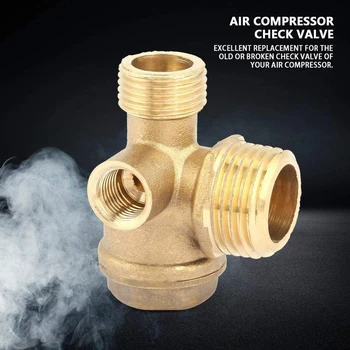 Õhukompressor Kontrollklapp 3-Port Vaadata Ventiil, Väliskeermega Naine Traat Kontrollklapp Messing Materjali Jaemüük