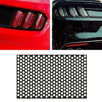 48*30cm Kärgstruktuuri PVC Auto Kleebised Hoiatus Peegeldav Lint Taga Hele Taillight Dekoratiivsed Decal Kleebis Kaas FORD Mustang