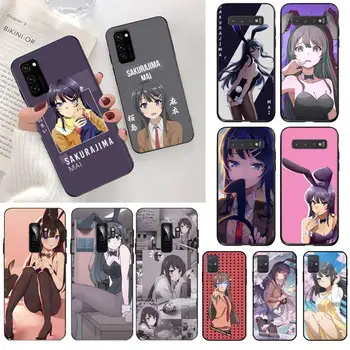 Sakurajima Mai Anime Telefon Case For Samsung Galaxy S21 Plus Ultra S20 FE M11 S8 S9 plus S10 5G lite 2020
