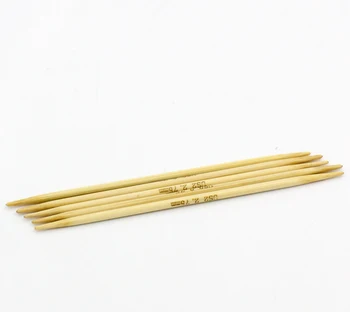 5tk/Set Looduslikust Bambusest kudumisvardad Loomulik suka Küljest Õmblemine Heegelnõel Set Kudumine Vahend(USA 2/2.75 mm) 10cm Pikk