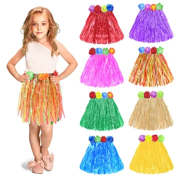 30/40cm Havai Hula Muru Seelik Kleit Lapsed Täiskasvanud Naiste Kostüümid Hawaii Beach Troopiline Sünnipäeva Kaunistamise Tarvikud