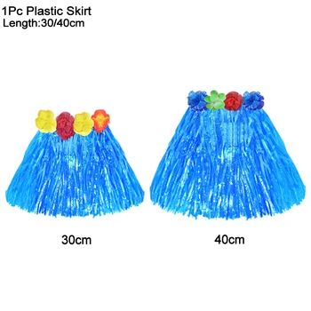 30/40cm Havai Hula Muru Seelik Kleit Lapsed Täiskasvanud Naiste Kostüümid Hawaii Beach Troopiline Sünnipäeva Kaunistamise Tarvikud
