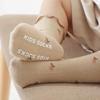 Väikelastel Tüdrukud Satsiline Sokid Kids Puuvillased Sokid Hingav Lille Baby Sokid Anti Slip Imiku Korrus Sokk Kids Lühikesed Sokid 0-5Years