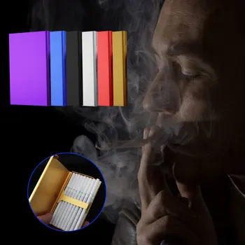 Kuum Suitsetamine Sigarettide Alumiinium Portsigar Tubaka Puhul Sigar Omaniku Tasku Kasti Ladustamise Mahuti Kinkekarp Meestele/ Naistele