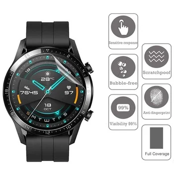 Pehme Läbipaistev Ekraani Kaitse Hüdrogeeli Film Huawei Vaadata GT GT2 GT2e 46 mm Smartwatch Kaitsva Tarvikud, mida Ei ole Klaas