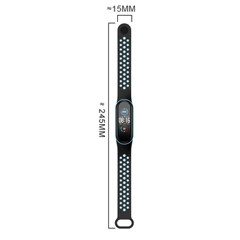 Käevõru Xiaomi Mi Band 5 6 smart watchband jaoks miband 4/5 Sport Hingav Randme vöö Silikoon correa mi band 4 3 Rihmad