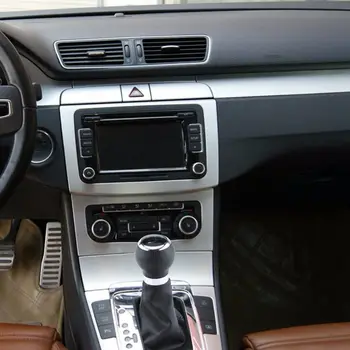 Auto, 6-Speed Shift Nuppu Tolmukaitse Nahkkattega Käigukanginupp Komplekt Volkswagen Passat B6 2006-2012