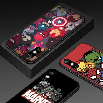 Marvel Avengers Jaoks Xiaomi Redmi 9T 9I 9AT 9A 9C 9 8A 8 7 7 6 A 6 5A 5 4X PRO Prime Plus Must Pehme Telefoni Puhul