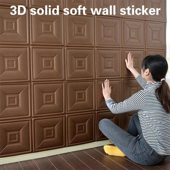 30*30cm Veekindel DIY isekleepuvad 3D Vaht Seina Kleebised TV kokkupõrke-elutuba, Magamistuba Tausta Tapeet Seina Decor