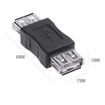 USB Female to Female Connector USB Double Female Pea Konversiooni Adapter