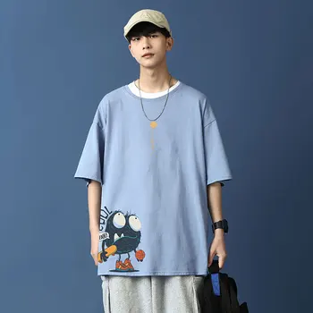 Meeste Puuvillased Fashion T-särk Naljakas Mens Suvel Tshirts Mees Liiga Tee Särgid 5XL Casual T-Särk Anime Mees Streetwear