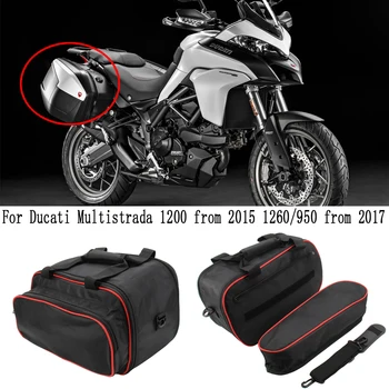 Eest Ducati Multistrada 1200 alates. 1260/950 alates 2017. Mootorratta pagasi kotid Must laiendatav Sisemine Kotid