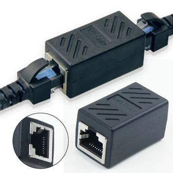 1 * Cat5 RJ45 Lan Ethernet Kaabel Extender Tisler Adapter Koppel Ühendust