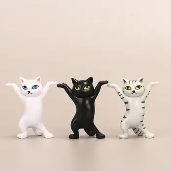 Dancing Cat Kõrvaklapid Seista AirPods Peakomplekt Bluetoot INS Sulepea Desktop vitriin Armas Nukk Käsitöö Teenetemärgi