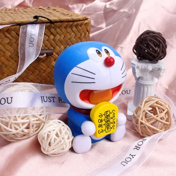 9cm Kawaii Doraemon Mäluga Leib PVC Tegevus Joonis Mudel Mänguasjad Doraemon Sinine Kass Nukud Kook Decor Sünnipäeva Xmas Kingitus Lapsele