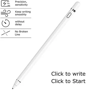Aktiivne Stylus Pen for Android,iOS, iPad, iPhone ja Kõige Tablett, 1,5 mm Trahvi Punkti Laetav Digitaalne Pliiats Pliiatsi Joonistus