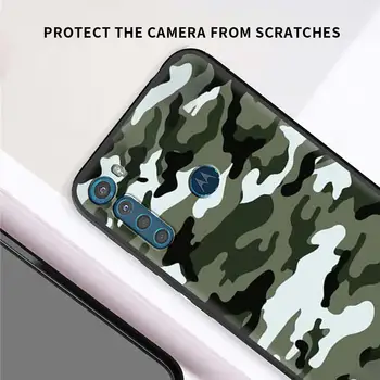 Kamuflaaž Camo Sõjalise Armee Telefoni Puhul Motorola Moto G10 G30 G9 Mängida Üks Fusion Plus G8 Võimsus Lite Hype G Stylus E6s Kate
