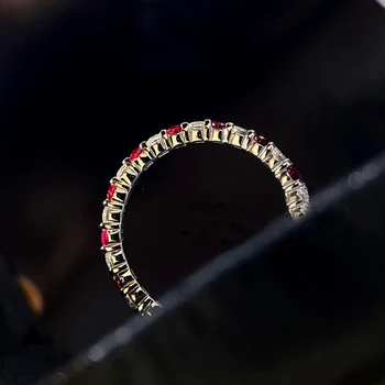 OEVAS 925 Sterling Hõbe Ruby, Sapphire Vahuveini Kõrge Süsiniku Diamond sõrmustes Naiste Partei Trahvi Ehteid Hulgimüük