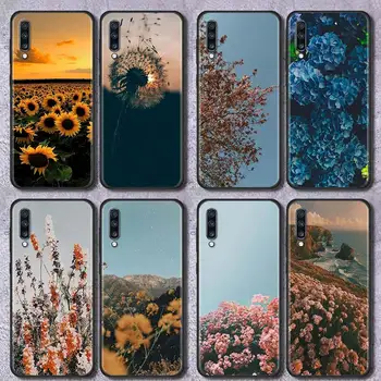 Lill Suvel Roosa Soft Case for Samsung Galaxy A50 A10 A20e A70 A30 A40 A20s A10s A10e A80 A90 5G Must TPÜ Telefoni Kate Coque