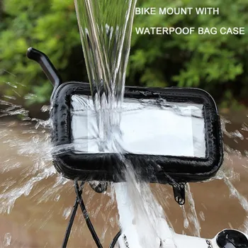 Põrutuskindel Ratsutamine 360 Kraadise Pöörde Bike Telefon Seista Telefoni Hoidja Jalgratta Mobiiltelefoni Juhul Roller Veekindel Grip Sulg