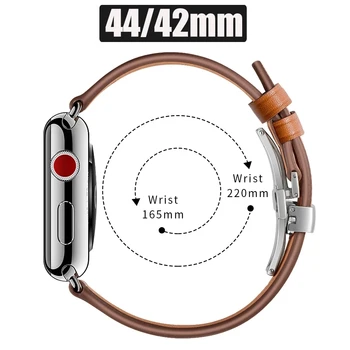 Apple Watch 6 5 4 3 2 1 SE Bänd Liblikas Watch Band Rihma iWach 44mm 40mm 42mm 38mm itaalia Ehtne Nahk Käevõru