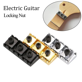 Chrome ' i 42mm Electric Guitar String Locking Nut Tremolo Sild Kitarri Osad Muusikariistade Tarvikud