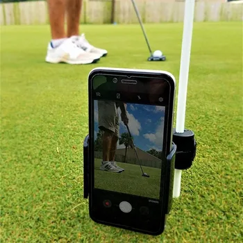 UUED 360° ratable Golf Kiik Diktofon Houder mobiil Telephoon Clip golf Treener tava Koolitus Aidsi