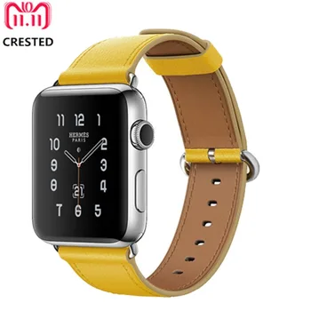 Nahast rihm Apple Watch band 42mm 44mm correa iwatch 38mm/40mm Klassikaline käevõru Pannal apple watch band 5 4 3 se 6