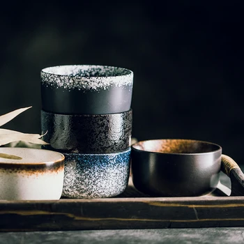 Loominguline Jaapani riis kaussi lihtne väike keraamiline kauss suppi kaussi kodu restoran maitseained kaussi hommikusöök kauss