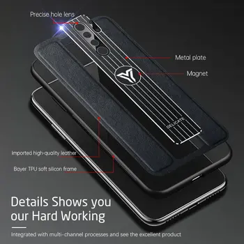 Magnet Põrutuskindel Telefon Puhul Xiaomi Redmi 9 Juhul Pehme Klapp tagakaane Xiomi Redmi 9 Redmi9 Redmy M2004J19AG Shell Armor