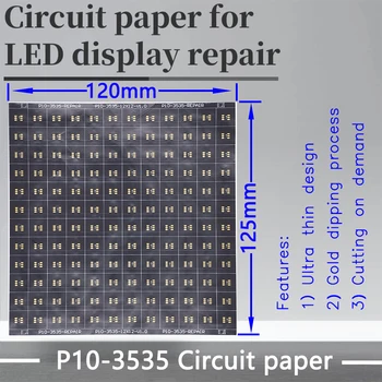 P10-Seeria Circuit Paber-LED-Mooduli Pad PCB Remont P10-3535/3528 120X120mm Pad Paber Remont PCB Ajal Lnstallation
