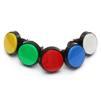 Arcade-Nupp 5 Värvi LED Lamp 60MM Convexity Suur Ring Arcade Video Mängu Mängija Surunupp-Lüliti