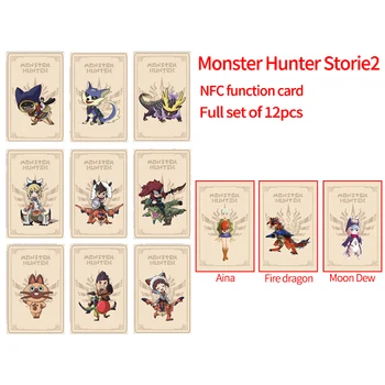 Monster Hunter Lood 2 Wings of Destruction Amiiboes Kaardi Aina Kuu Kaste Hävitamine Tule Draakon Seos Mängu kaardid, Tasu