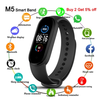 M5 Smart Bänd Käevõru IP67, Veekindel Smarthwatch vererõhk Fitness Tracker Smartband Fitness Wristbands