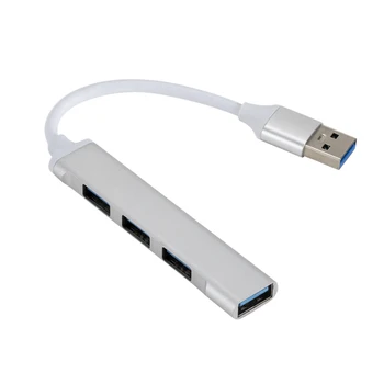 Kaasaskantav 5Gbps USB HUB Extender Alumiiniumist 4-Port Multi-USB 3.0 JA USB 2.0 Splitter Sülearvuti Adapter Arvuti Sülearvuti