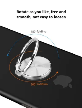 Universaalne 360°+180° Pöörata, Telefon Helisema Omanik Mobiiltelefoni Auto Omanik Sõrme Sõrmus Seista Magnet Rõngas Omanik Xiaomi Huawei