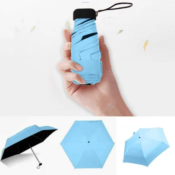 Mini Reisi Kompaktne Hingav Katuse Kerge Naiste Veekindel Meeste Päike Päikesevari Mugav Tüdrukud Reisi Parapluie Lapsed