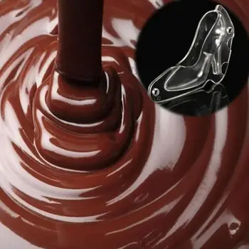 3D Šokolaadi Hallitus Kõrge Kontsaga Kingad Suhkru Pasta Hallitusseened Jaoks Küpsetamine Kook Vahendid Kaunistus T6L0