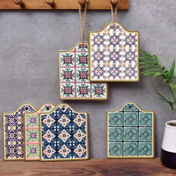 DUNXDECO Tabel Placemat Rannasõidulaevade Maroko Floret tellis Soojustus-Pad Köök pajalapp Mesa Vintage Lihtne Art Decor Laual